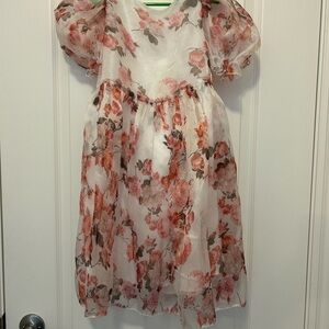 SHEIN Floral Kids Formal Dress